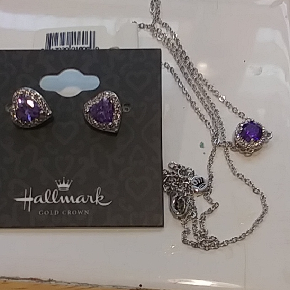 Hallmark Necklace And Earrings